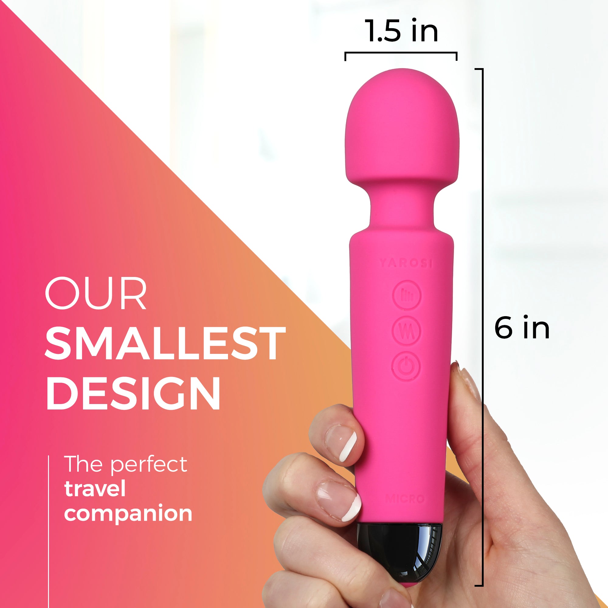 Yarosi - Micro Massager - with Memory Function - Pink