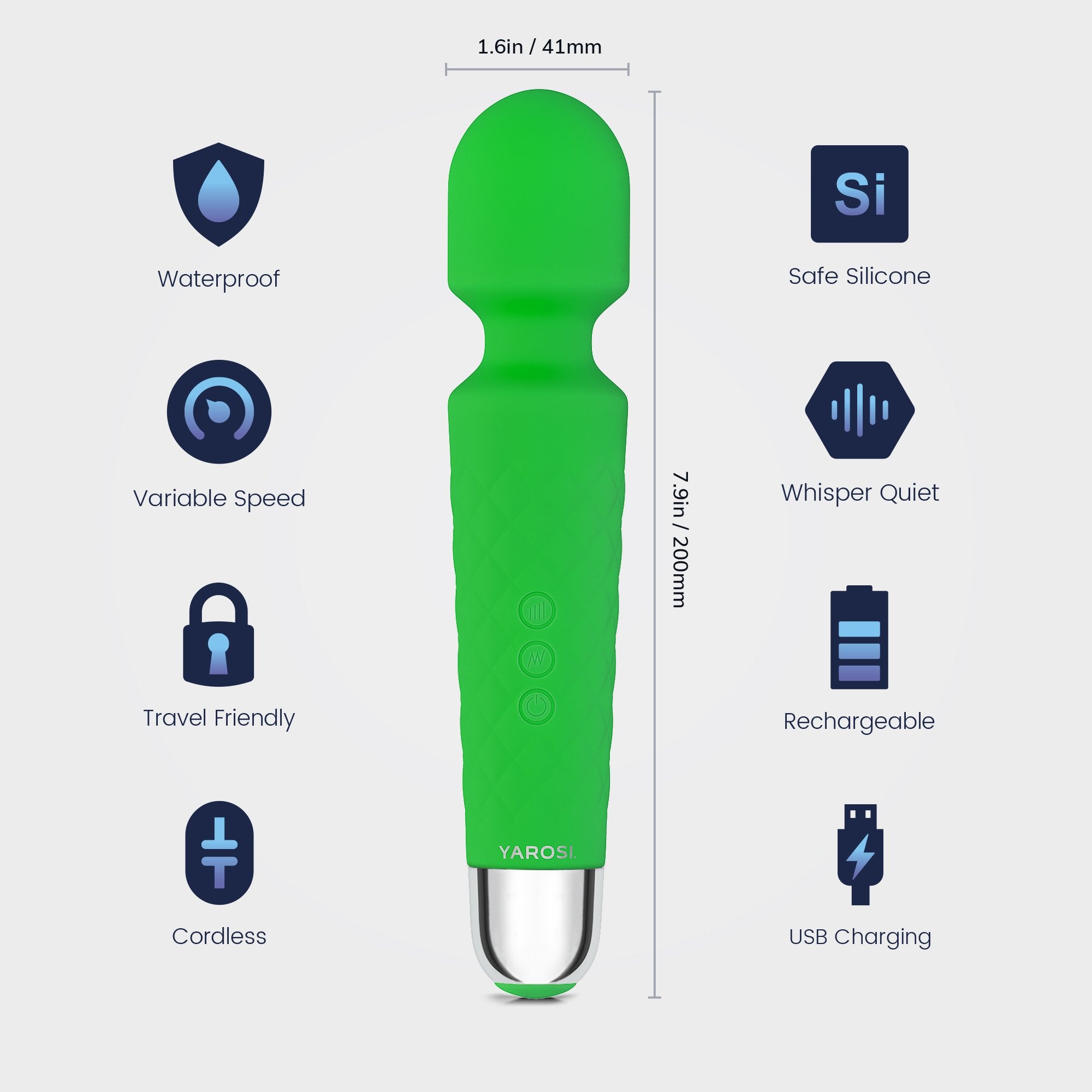 Yarosi - Mini Massager - Green