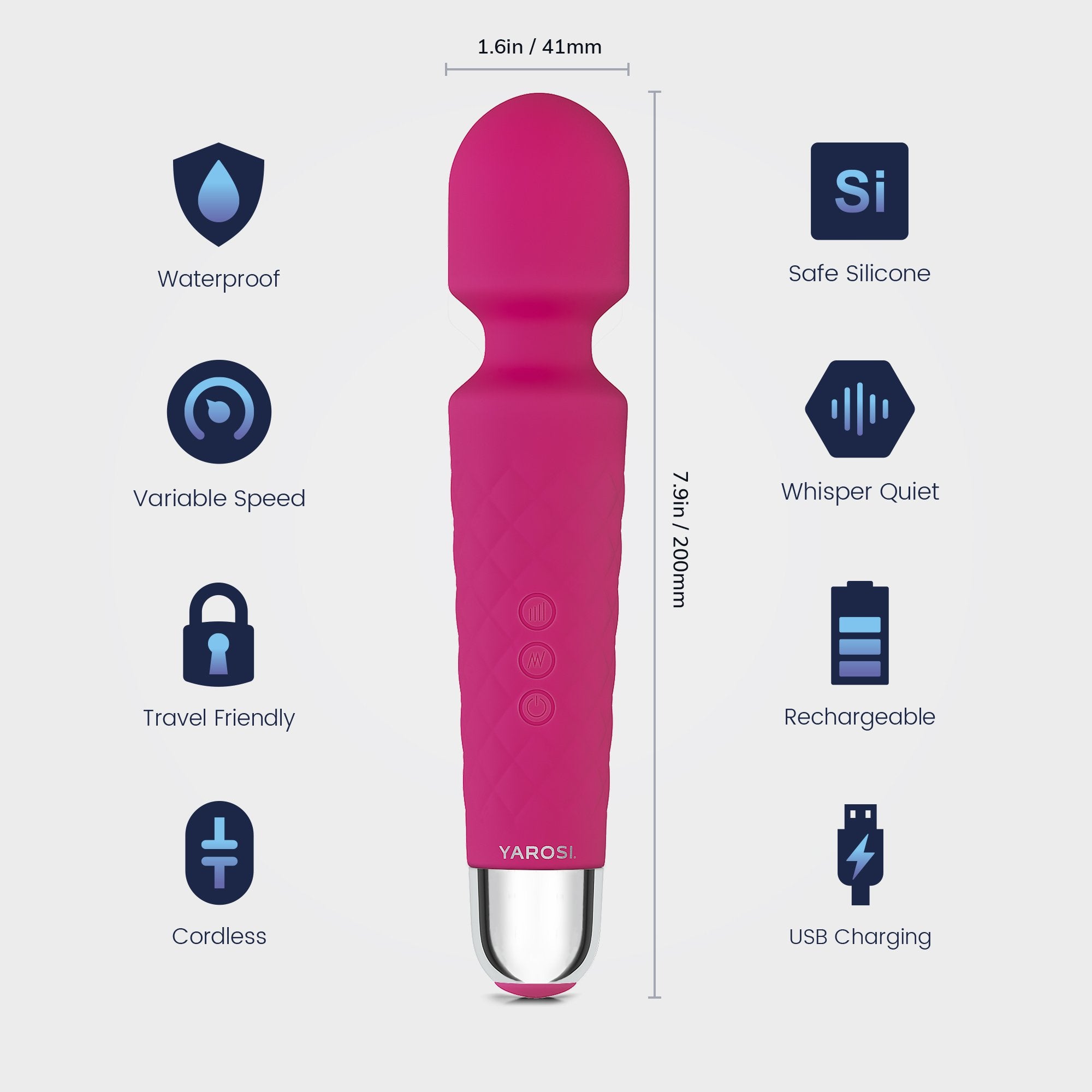 Yarosi - Mini Massager - Pink