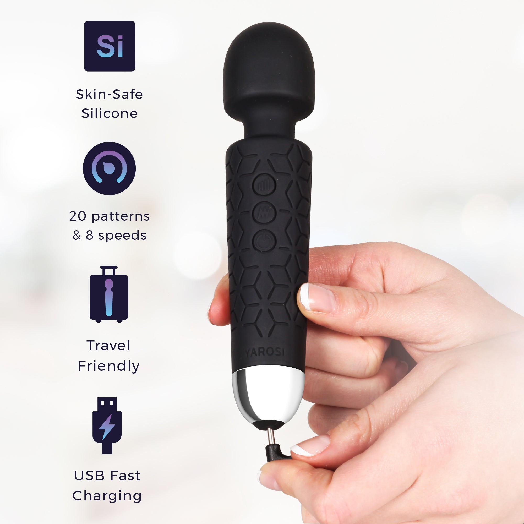 Yarosi - Micro Massager - Black