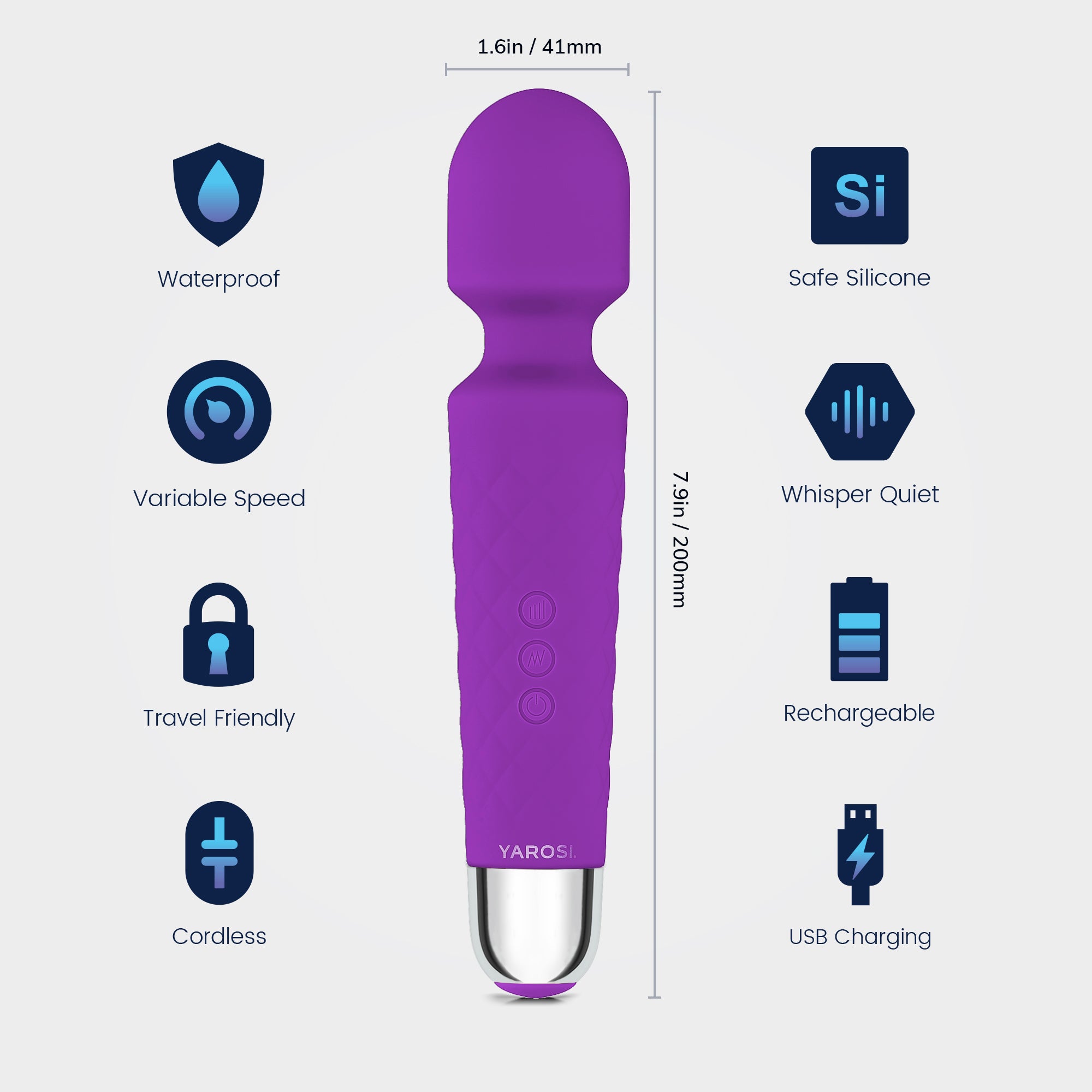Yarosi - Mini Massager - Purple