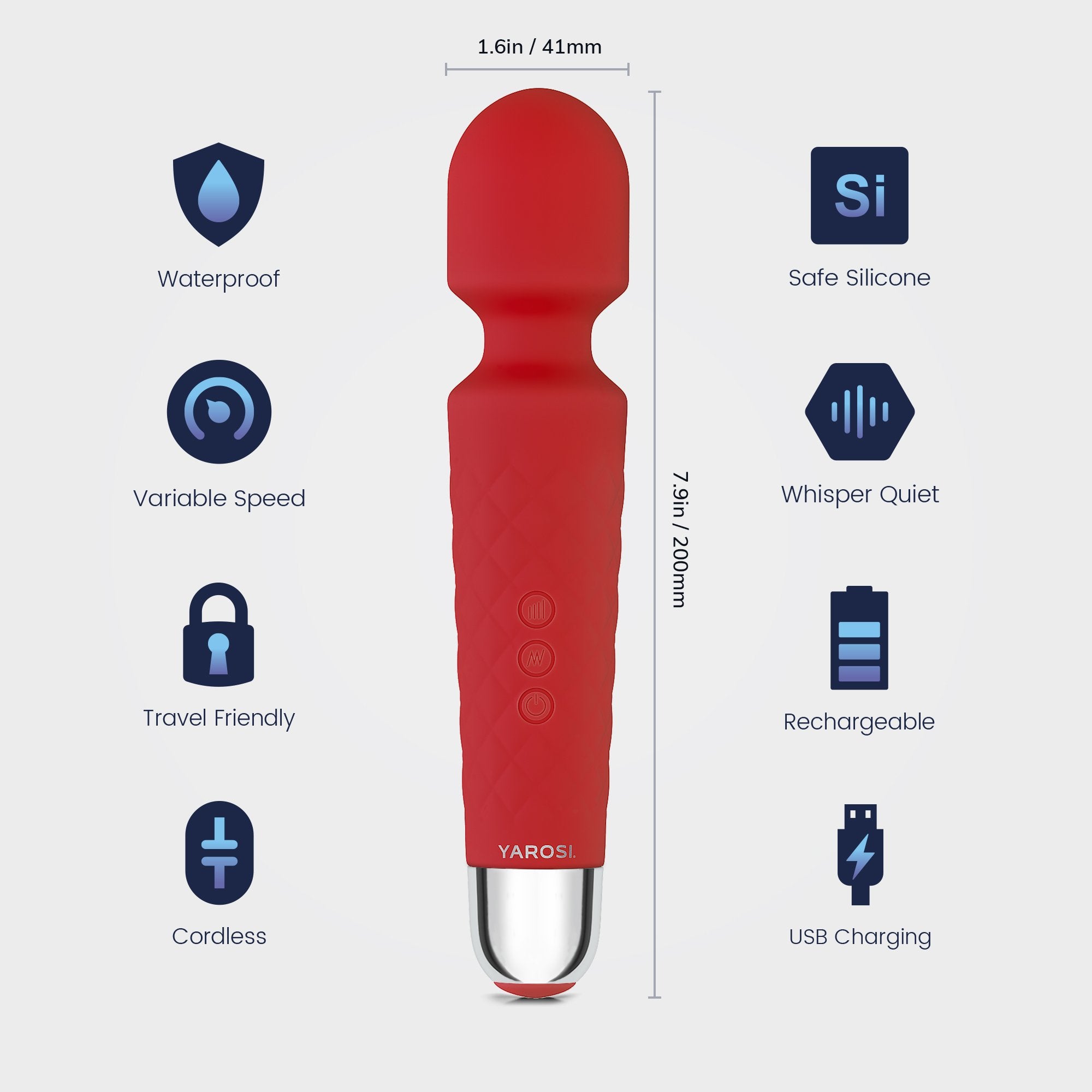 Yarosi - Mini Massager - Red
