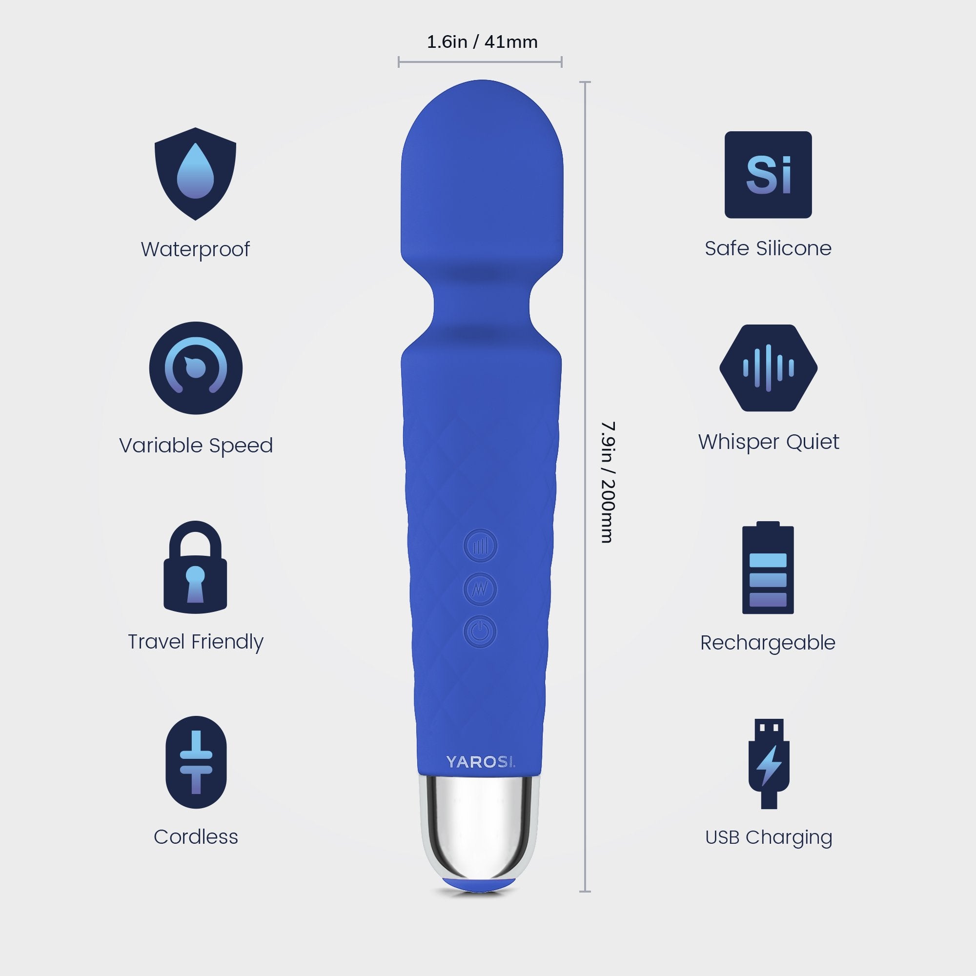 Yarosi - Mini Massager - Blue