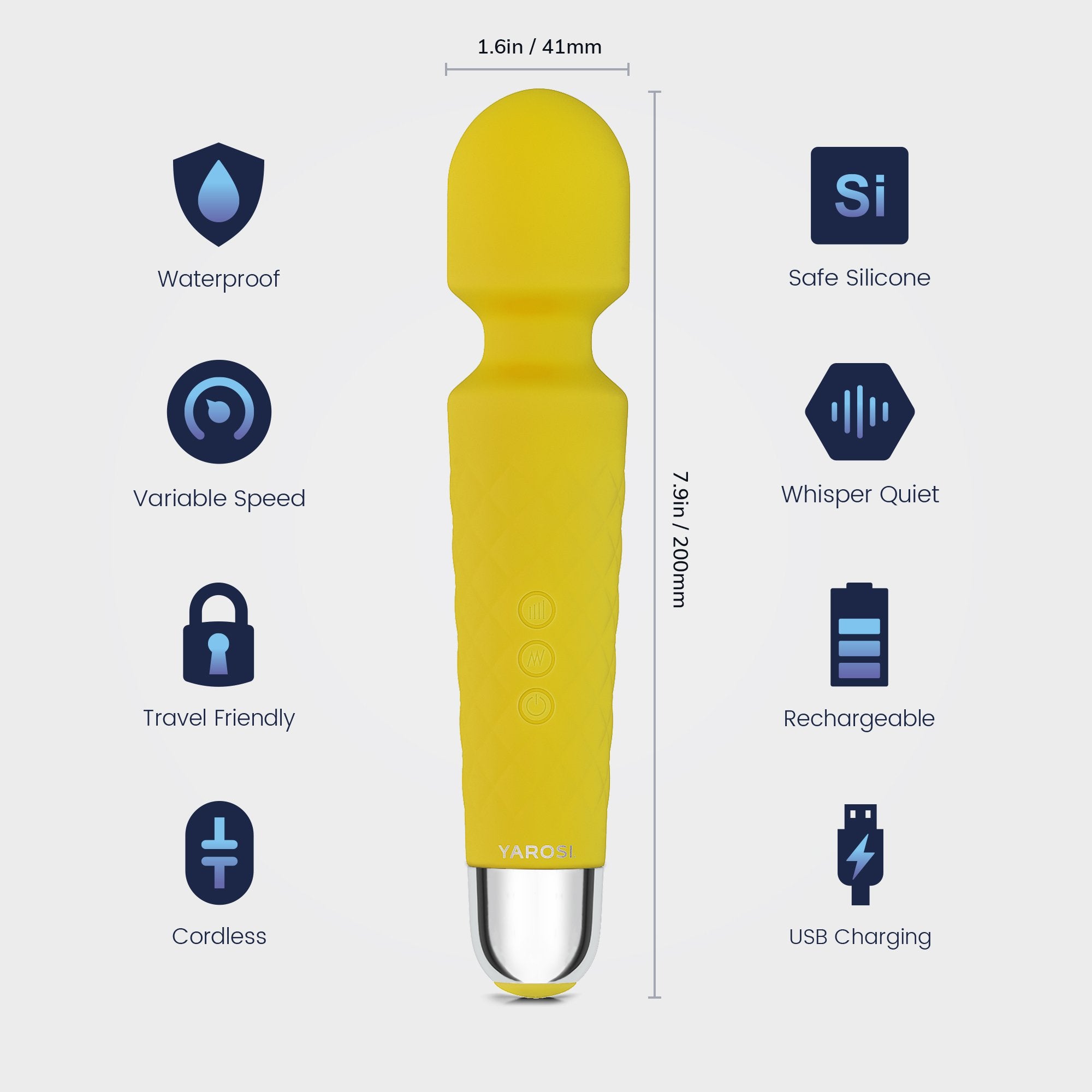 Yarosi - Mini Massager - Yellow