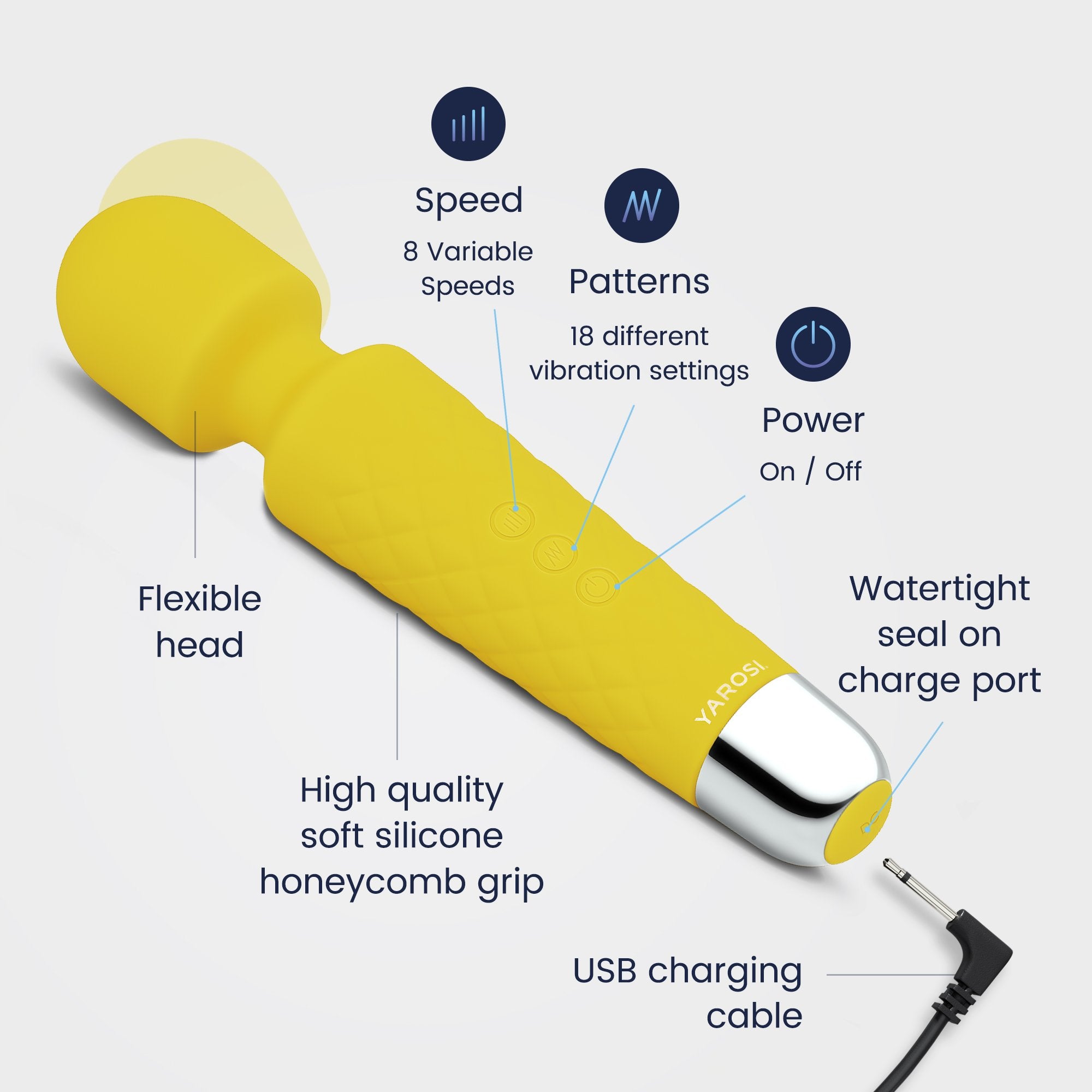 Yarosi - Mini Massager - Yellow