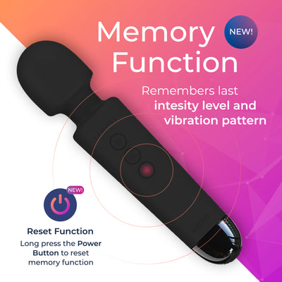 Yarosi - Micro Massager - with Memory Function - Black