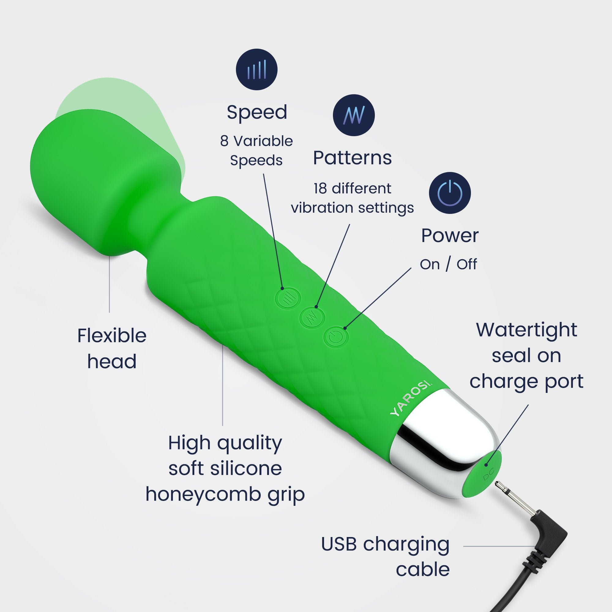 Yarosi - Mini Massager - Green