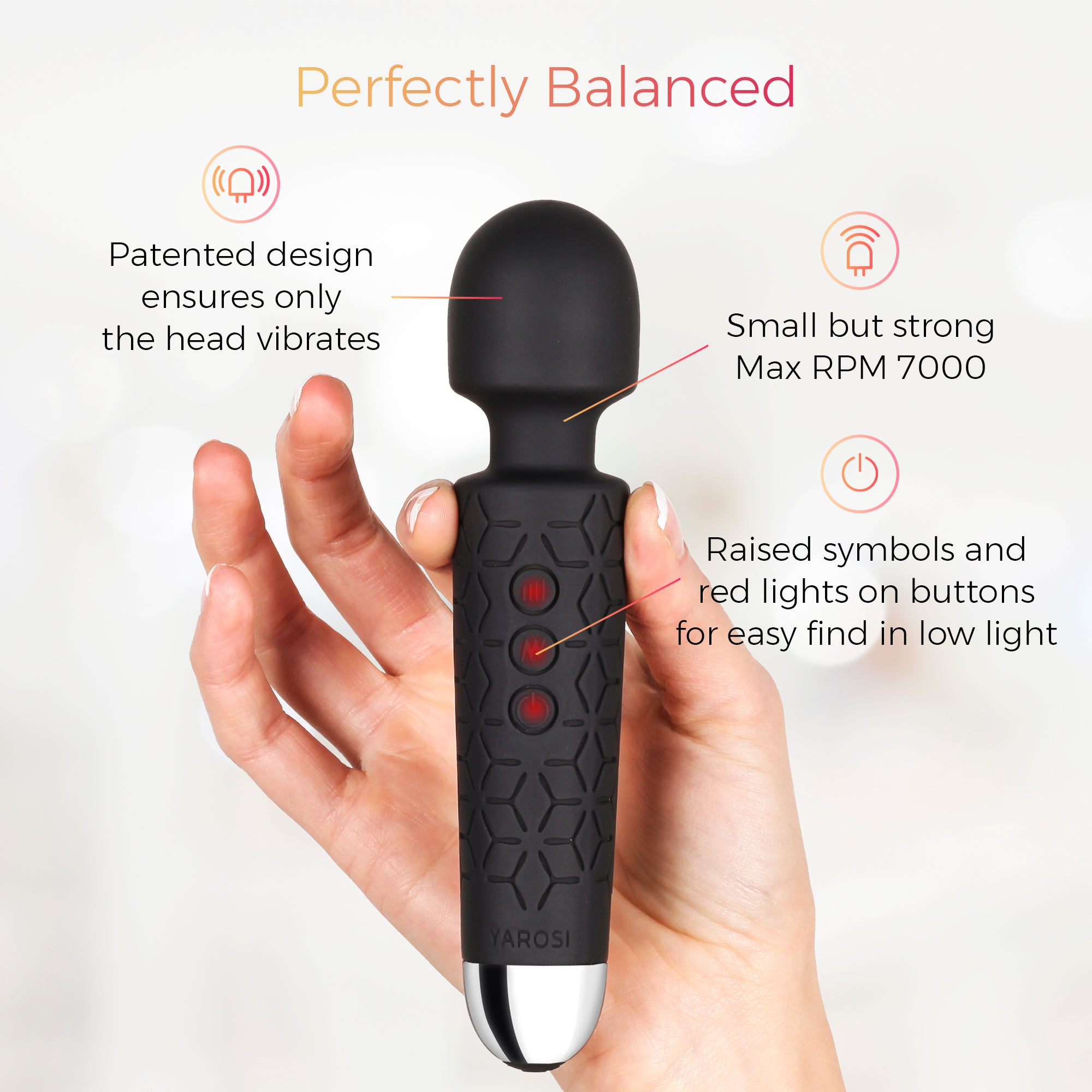 Yarosi - Micro Massager - Black