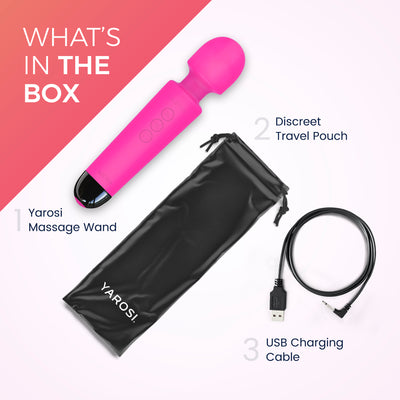 Yarosi - Micro Massager - with Memory Function - Pink
