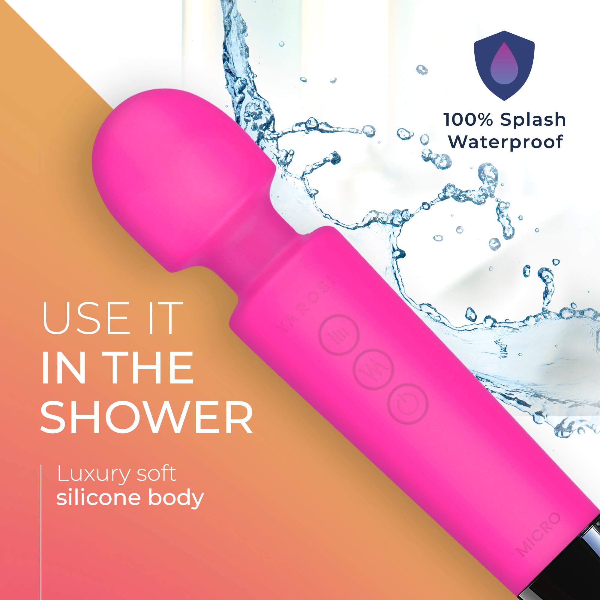 Yarosi - Micro Massager - with Memory Function - Pink