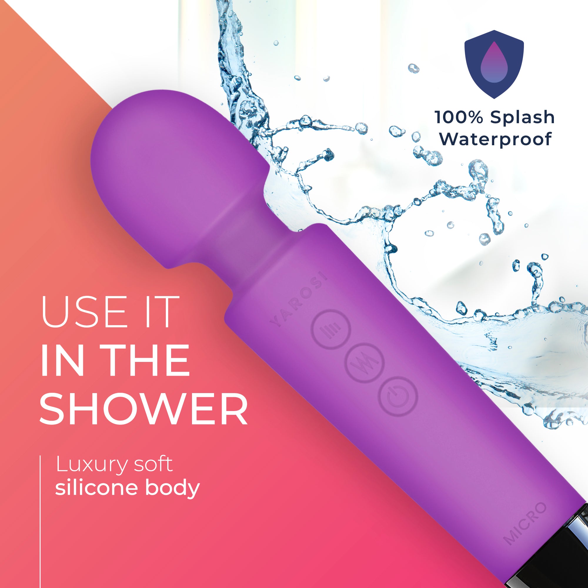 Yarosi - Micro Massager - with Memory Function - Purple